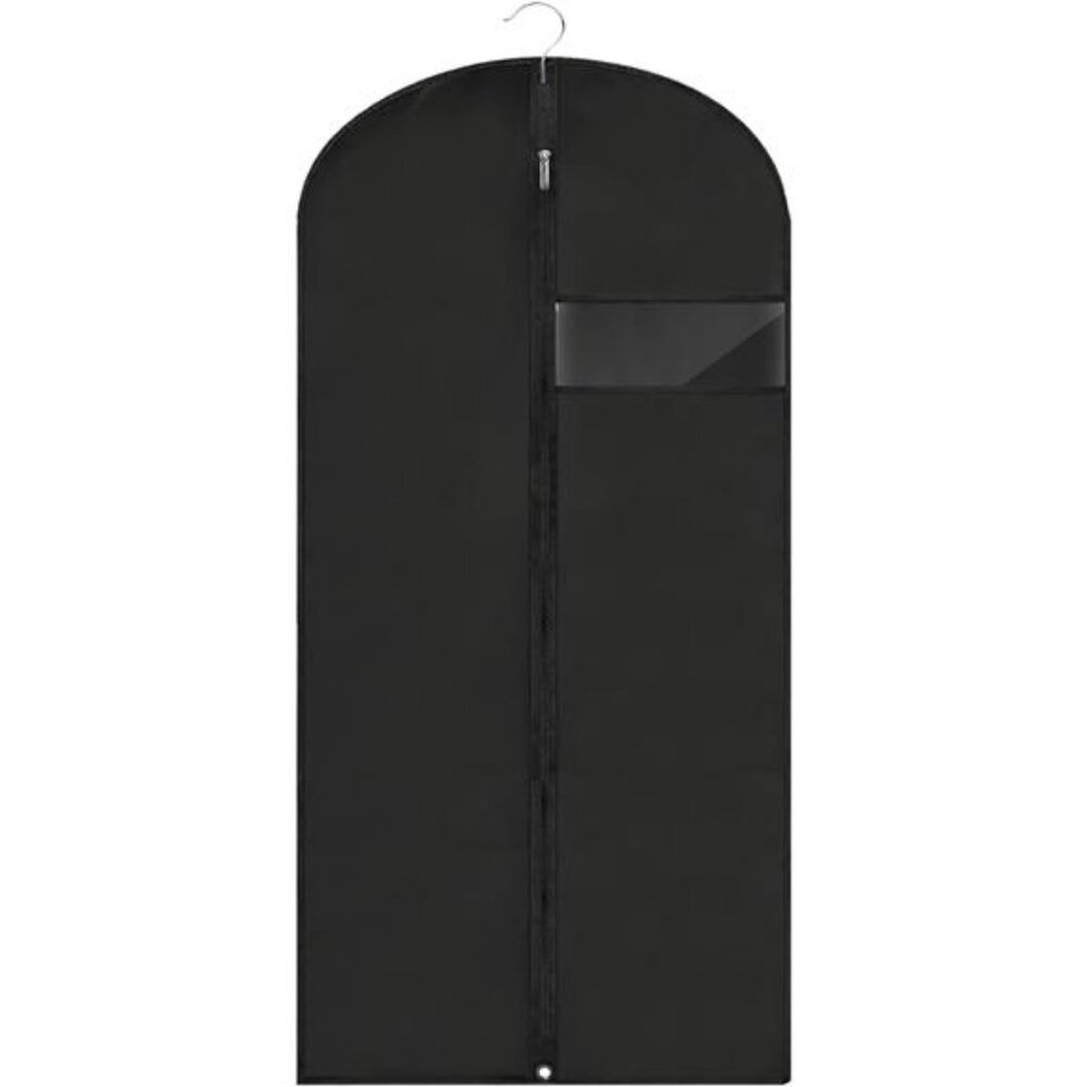 Garment Bags for Hanging Clothes Suit Dress Bag Long Black Travel Storage Cover